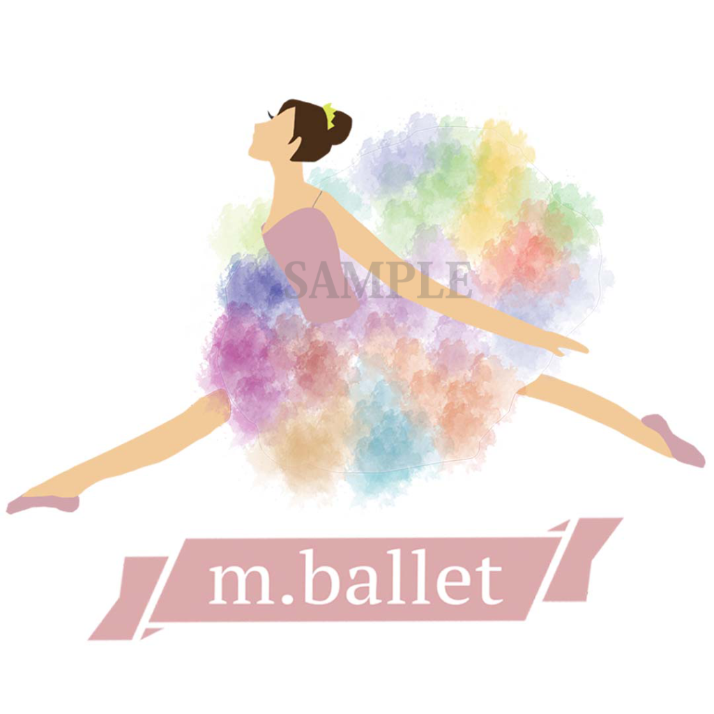 バレエ教室ロゴ制作パターン1
